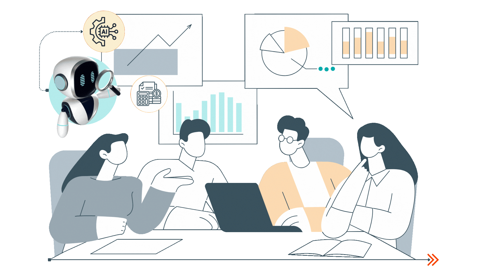 Staffing and Automation illustration